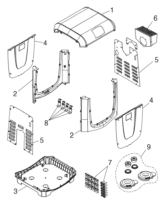 Heat Exchanger and Header Assembly (Excludes Burner) 400k - Image 1