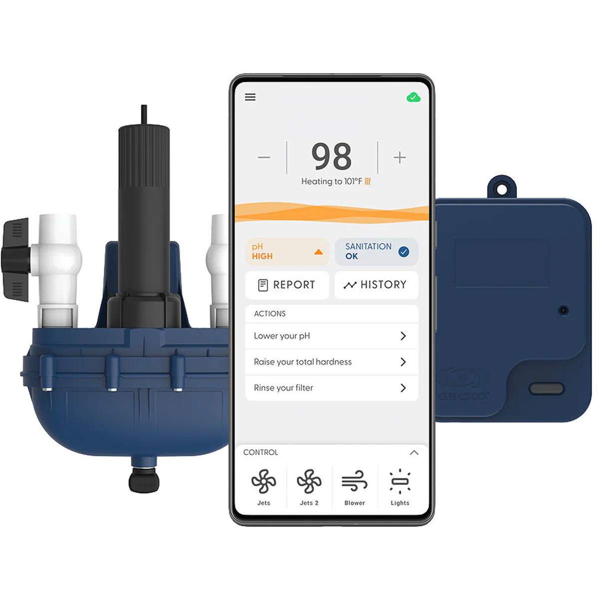 Gecko Waterlab - 24/7 Spa Monitoring System Includes Water lab probe, chamber and in.Touch 3+ - Image 1